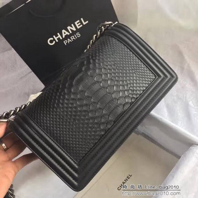 香奈兒CHANEL 67086 百年經典款蛇皮單肩斜挎鏈條包 DSC1977